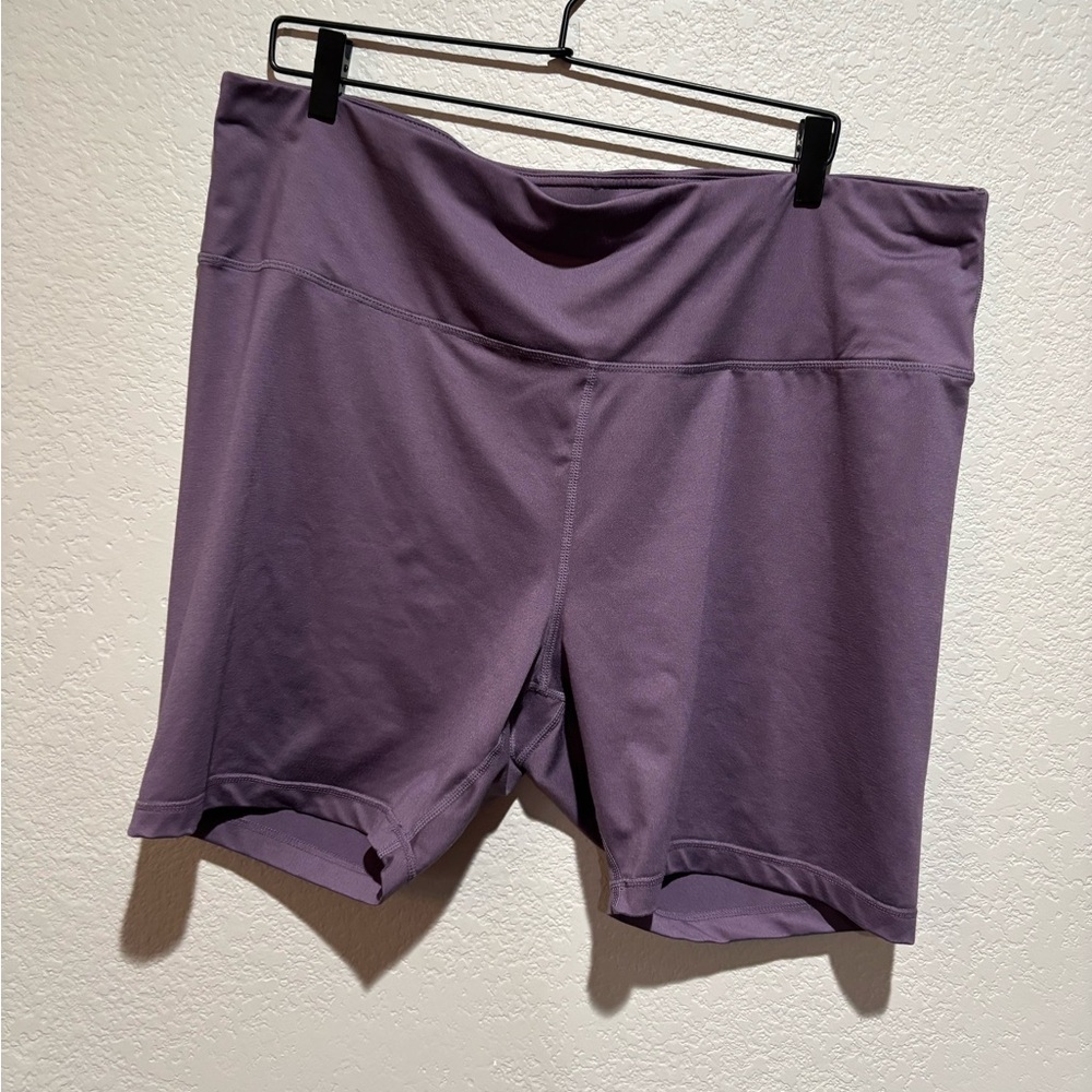 Velocity High Waisted Work Out Shorts Purple Shorts Size 3XL